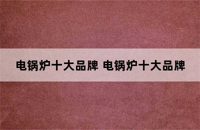 电锅炉十大品牌 电锅炉十大品牌